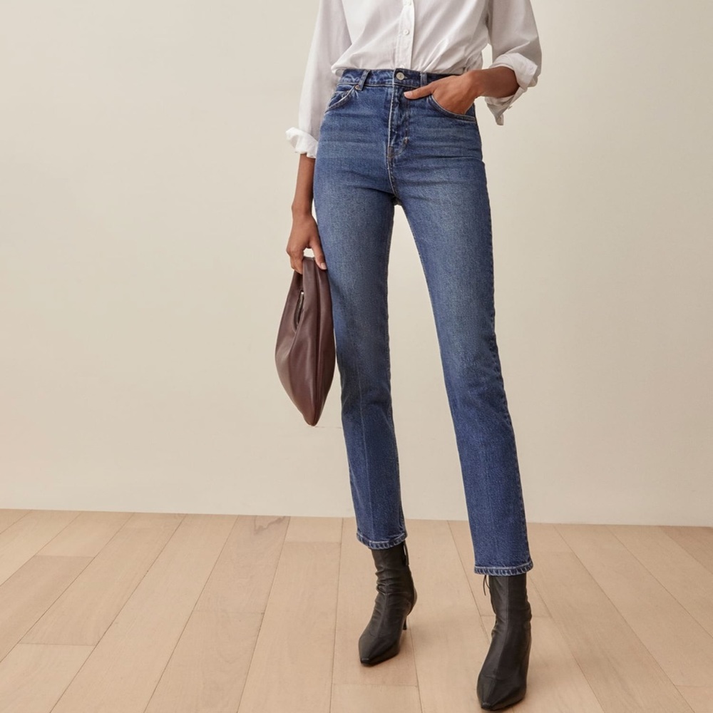Liza Ultra High Rise Slim Straight Jeans